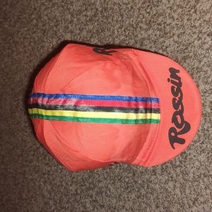 Rossin Hitachi Orange Black Cycling Cotton Cap